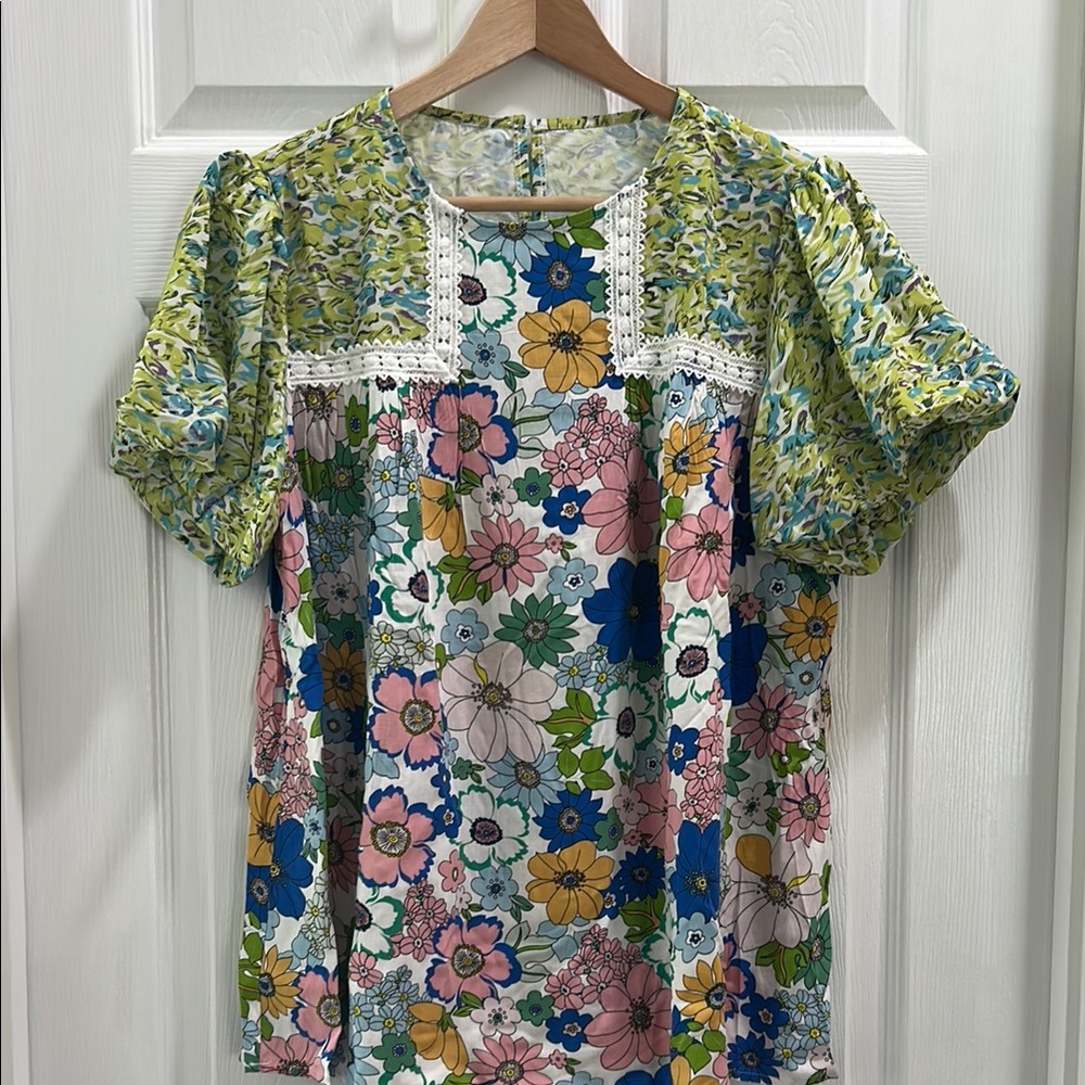Floral Multicolor Women's Top